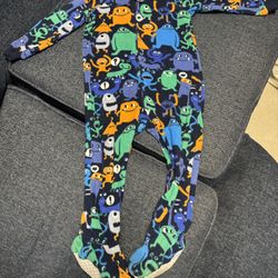 The Children’s Place monster-print fleece footie one-piece pajama