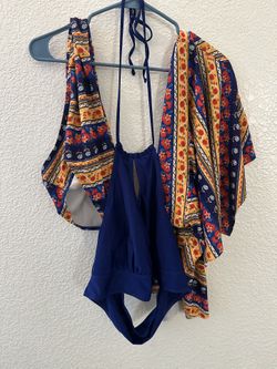 Shein 3 Piece Bathing Suit Set or Rave Outfit Size 2XL