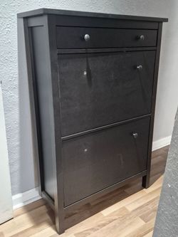 IKEA Hemnes Shoe Cabinet Black-Brown