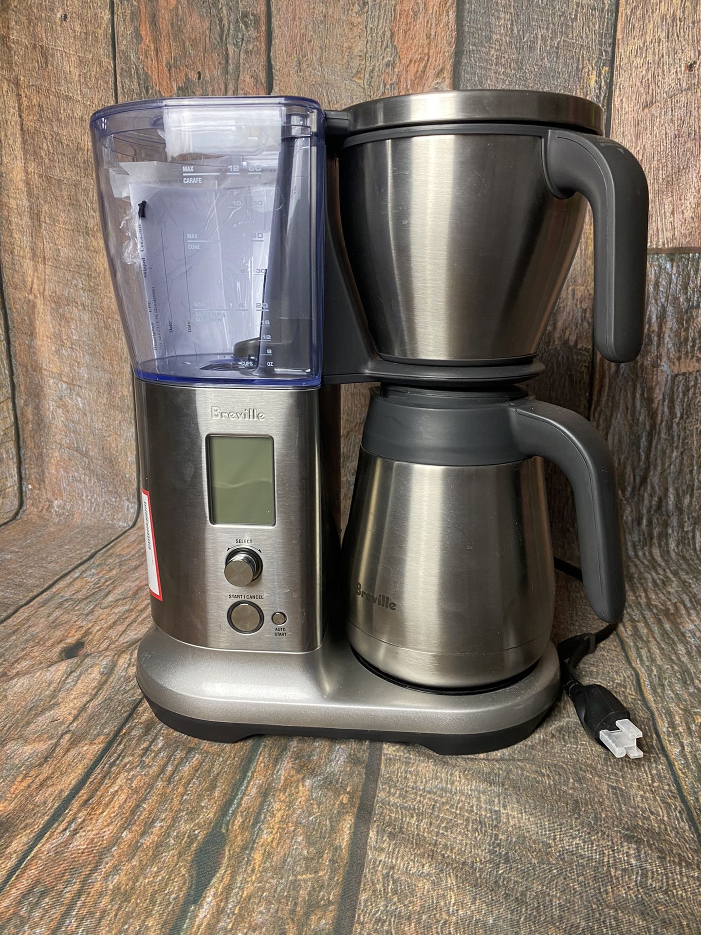 Breville - the Precision Brewer Thermal 12-Cup Coffee Maker - Brushed Stainless Steel . THIS IS A BESTBUY RETURN WITH NO BOX. IN WORKING CONDITION. RE