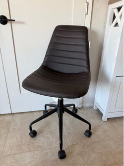 Dark brown chair rolling office