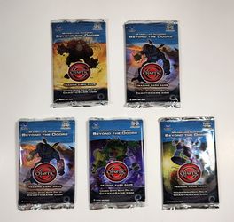 BEYOND THE DOORS 1ST EDITION FACTORY SEALED CHAOTIC CARD GAME BOOSTER 5 PACKS