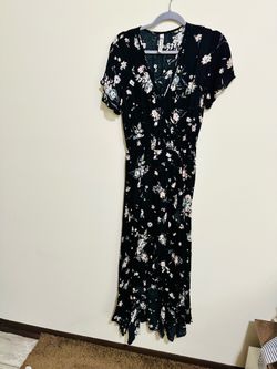 American Rag Floral Faux Wrap Maxi Dress