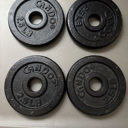 4 Pack Of 2.5 Lb Dumbbell Iron Plates
