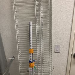 Closet maid Wire Shelves 16”x6’ With 6 Arms And 3 Bars