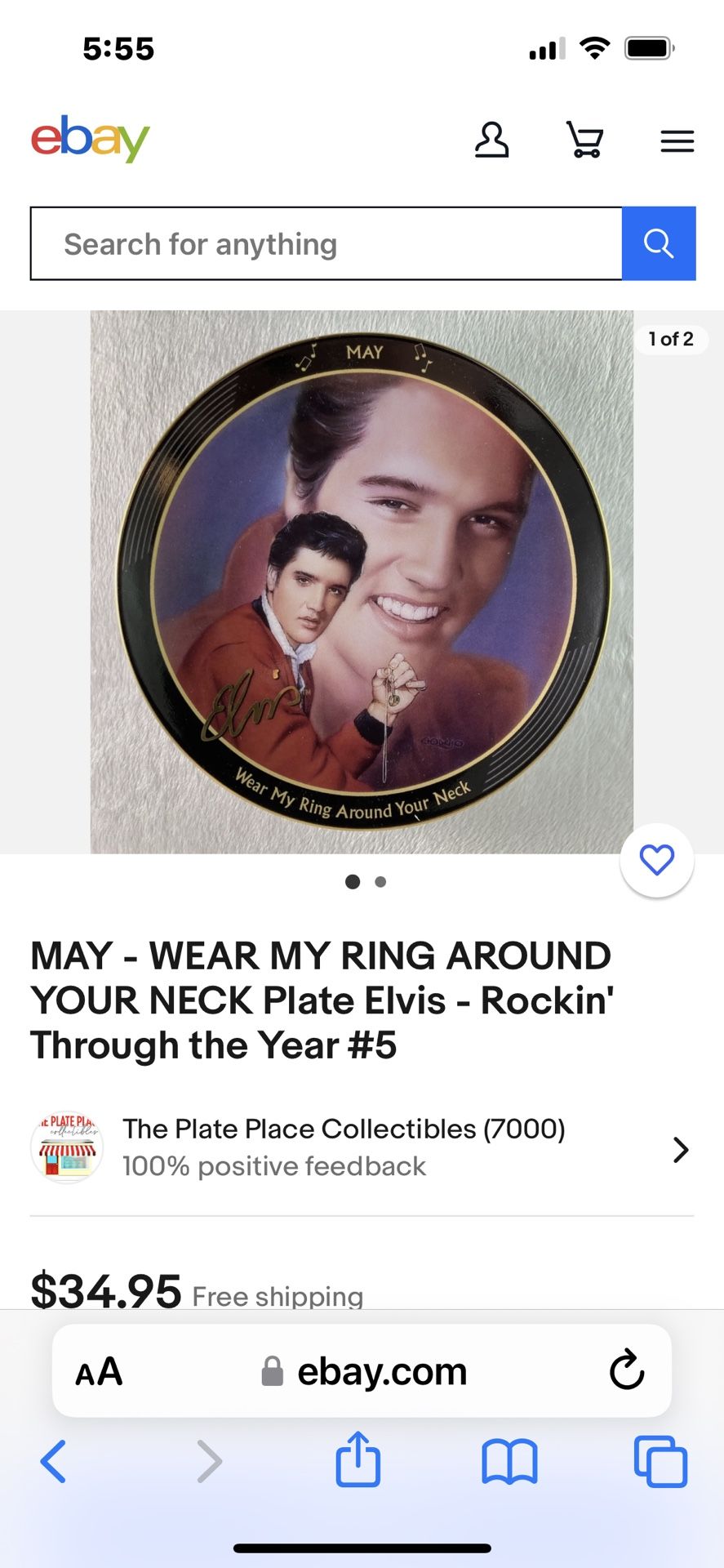 Elvis Presley Collector Plates
