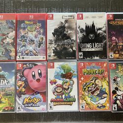 Mario Zelda Luigi Wario Kirby Dragon ball nier automata Minecraft Rune Factory Disney Dying Light Nintendo switch 2