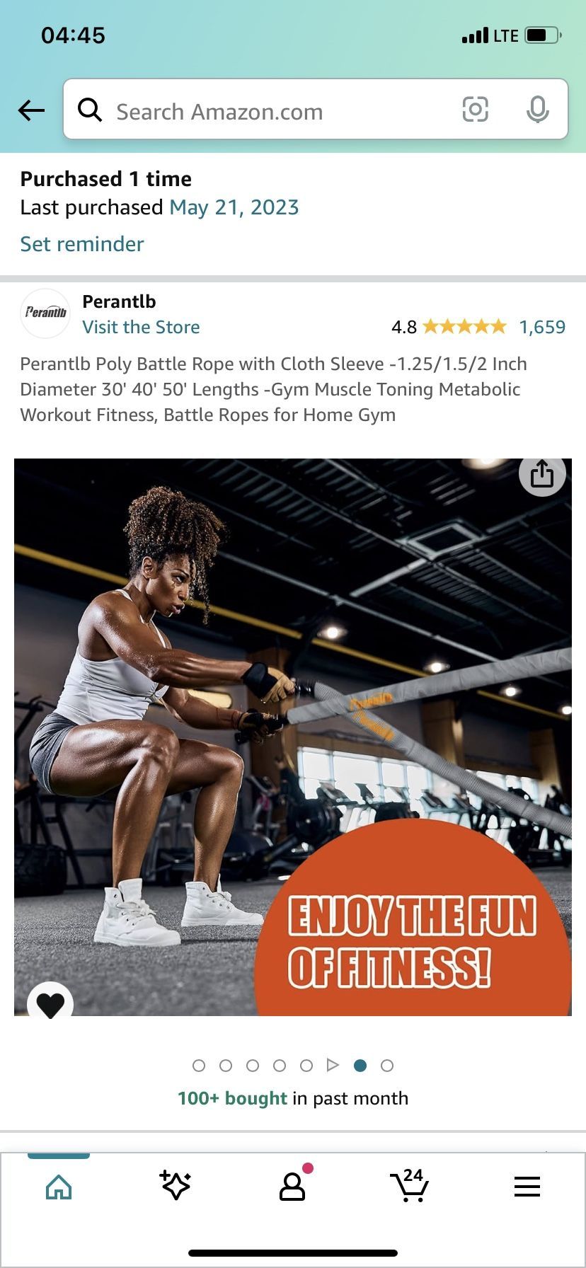 Battle Rope Perantlb 30ft - 1.5” grip