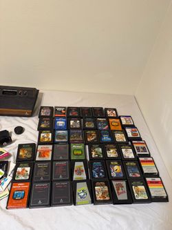 Vintage Atari 2600 Console Bundle – 44 Games, Joysticks, Manuals & Accessories
