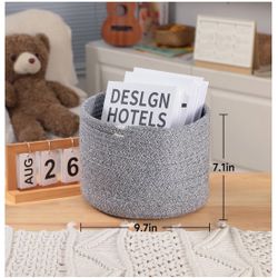 Fabric Basket, Fabric Organizer, Grey Basket, Blue Basket, Beige Basket 