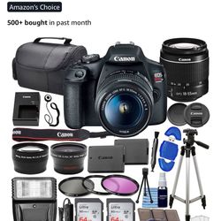 Canon DSLR Camera, Lens, Supplies
