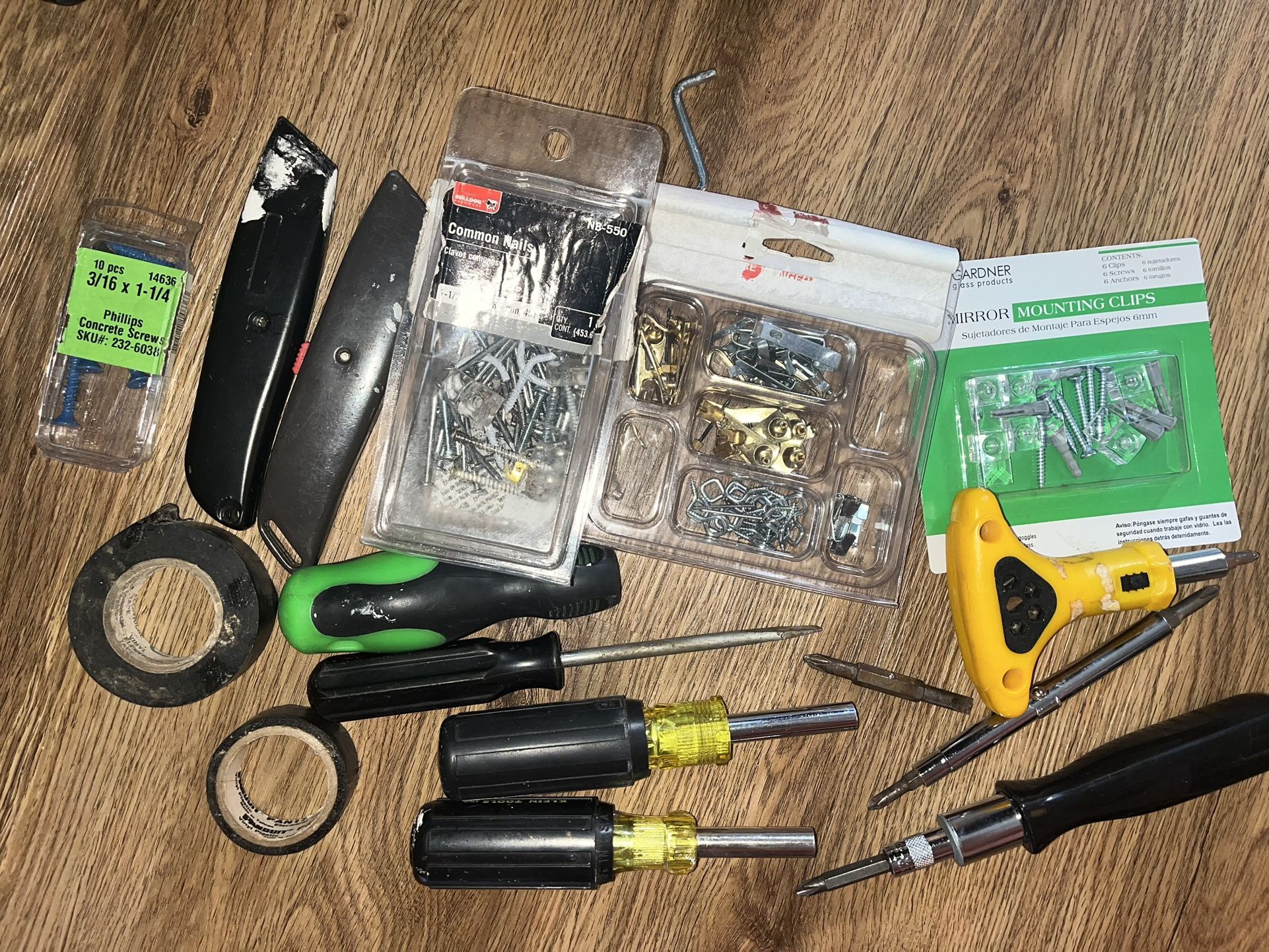 Assorted Tools & Hardware