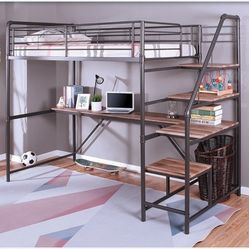 TWIN LOFT BED WHIT REGULAR MATTRES ☎️ 1714586,2564