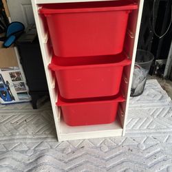 Nice  TROFAST storage With 3 Big Baskets 