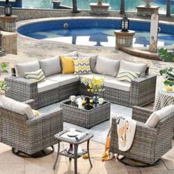 High Quality Patio Furniture Set Brand New Patio Sofa Set Outdoor Patio Furniture Patio Swivel Rocking Chairs 🆕