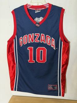 Colosseum Gonzaga Bulldogs #10 Basketball Jersey Large Stitched NCAA Navy Red