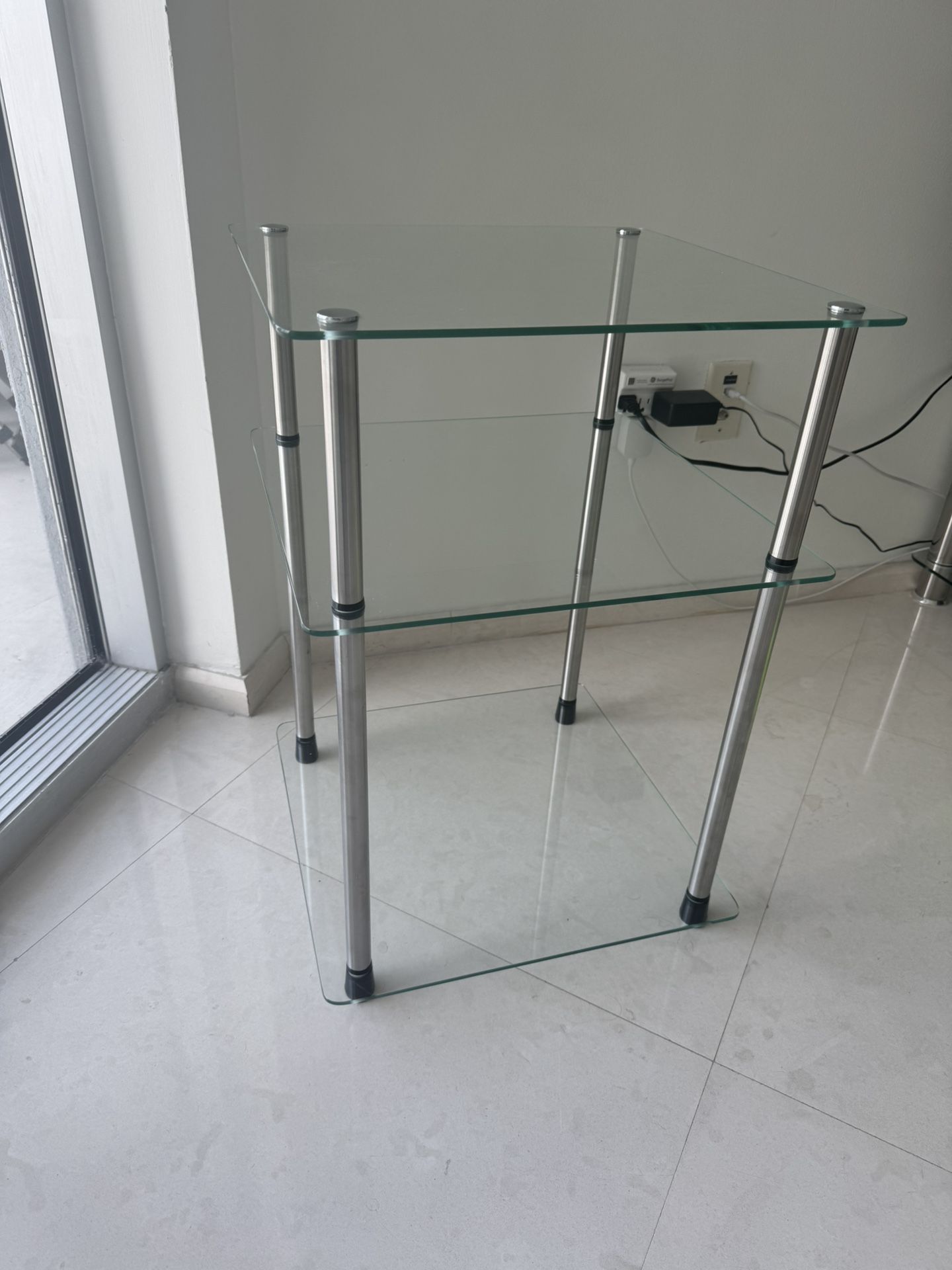 Glass End Table or Nightstand