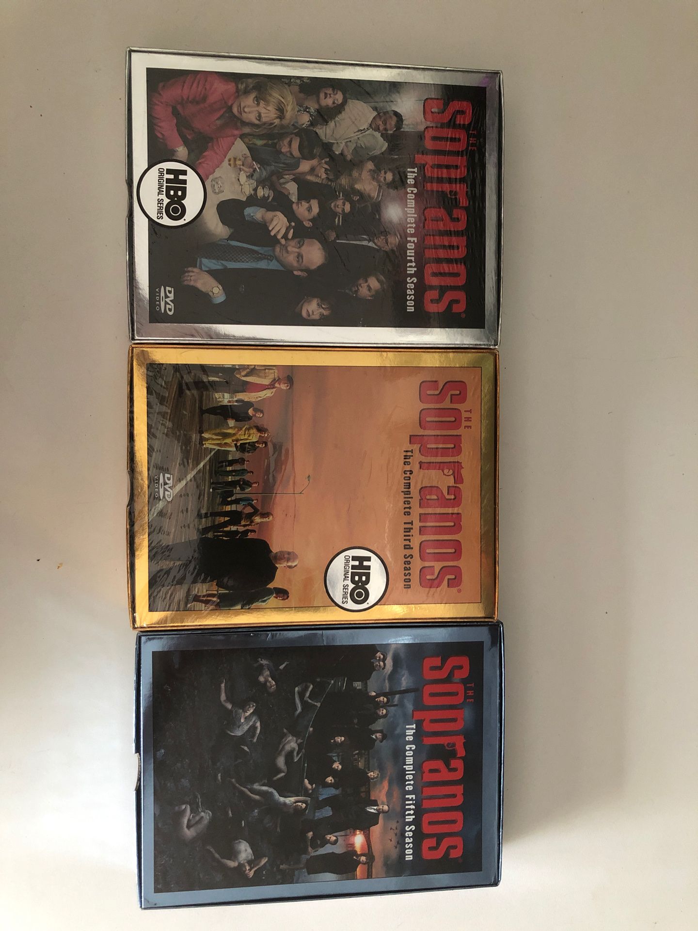Sopranos complete seasons 3 & 4 (sealed), 5 not sealed