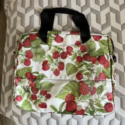 Raspberry Laptop bag With shoulder Strap