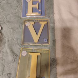 NEW IN PACKAGE CARTER'S CHILD OF MINE 5" NURSERY LETTERS, E - V - I