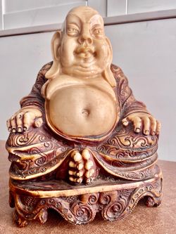 Italian Import Laughing Buddha Resin Figurine