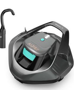AIPER Seagull SE 2025 Cordless Robotic Pool Cleaner with LED Indicator, Self-Parking Technology, Lasts 90 Mins Runtime, Ideal for Above-Ground Pool up