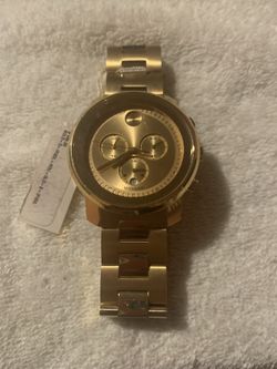 Men's Swiss Chronograph Bold Verso Gold Ion-Plated Steel Bracelet Watch 44mm