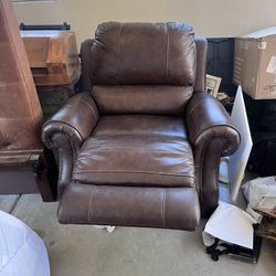 Brown Leather Recliner