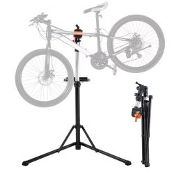 529^Bike Repair Stand, 66 lbs Heavy-duty Aluminum Bicycle Repair Stand, Adjustable Height Bike Maintenance Workstand with Magnetic Tool Tray Telescopi