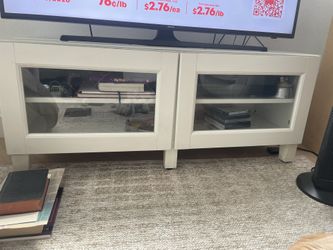 55 Inch Glass Doors Stand