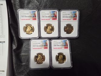 NGC PF 67 Ultra Cameo Sacagawea Dollar Coins Set of 5