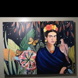 Large Frida Kahlo Canvas 