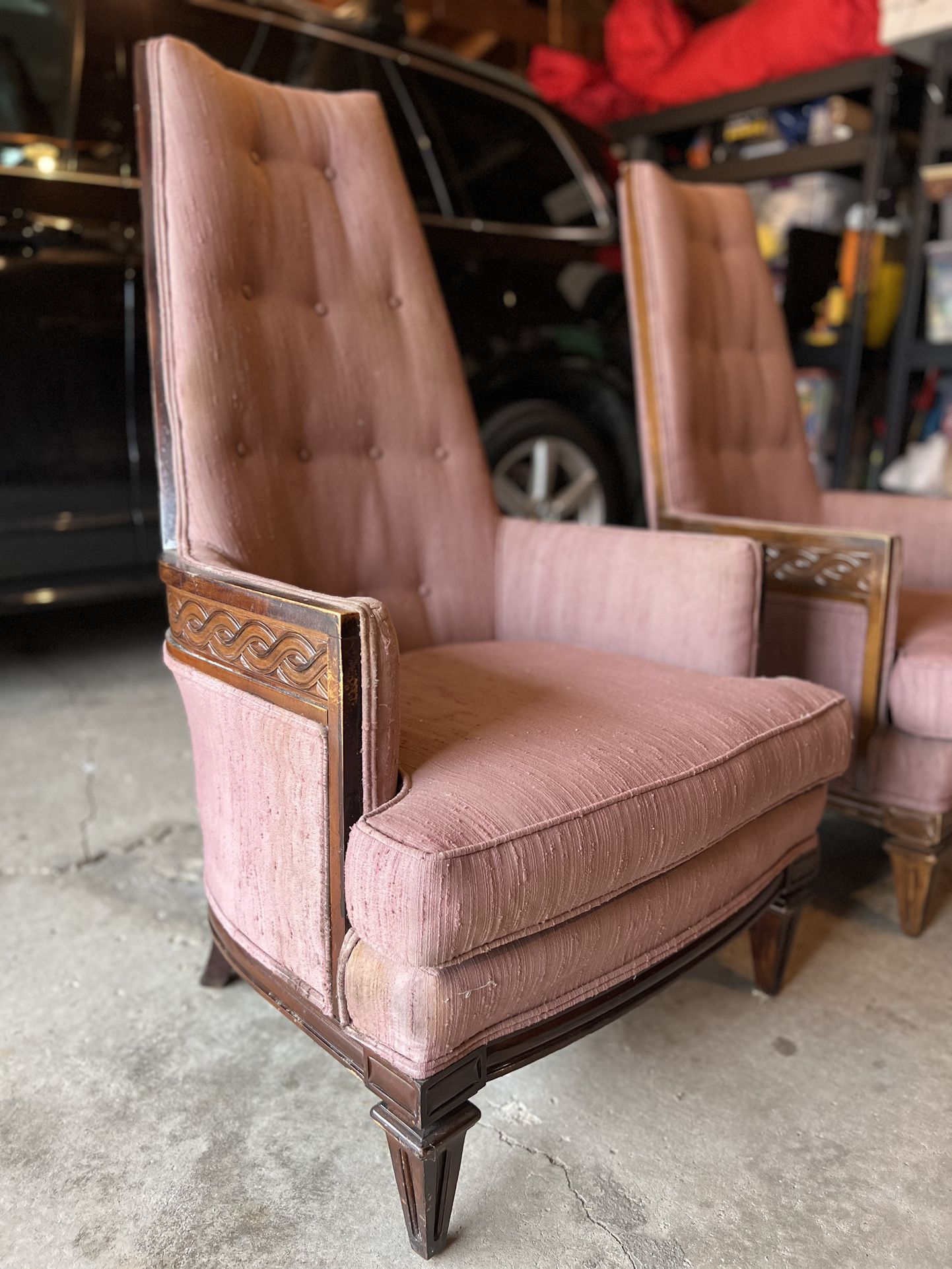 Vintage 1940s Wingback chairs