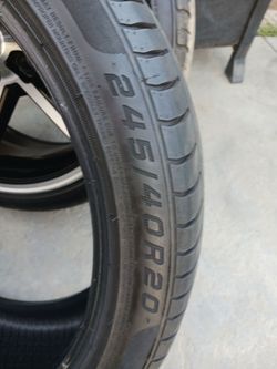 245/45/20" tire