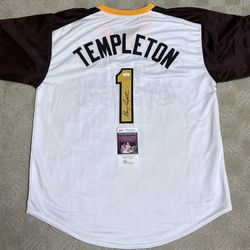 Garry Templeton Autographed San Diego Padres Jersey With COA