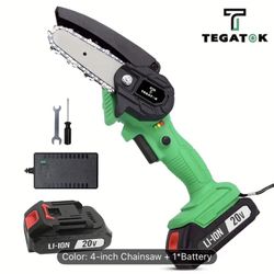 Cordless Mini Chainsaw 6 Inch Cordless Mini Chainsaw