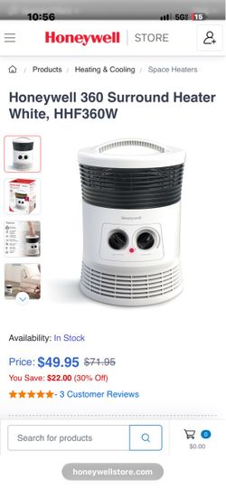 Honeywell 360 Surround Heater HHF360W White