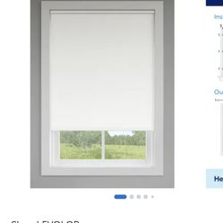 LEVOLOR 37x78 White Cordless Room Darkening Roller Shade