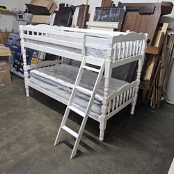 Twin Bunk Bed And Mattress 