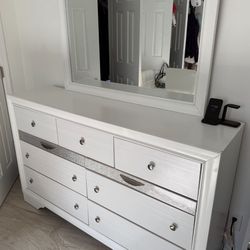 7 Drawer Dresser With Jewelry Drawers Storage 