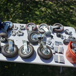 Casters, Wheels, Camper Clamps, Hardware Etc.