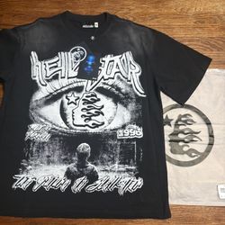 Black-White Hellstar Graphic T-shirt