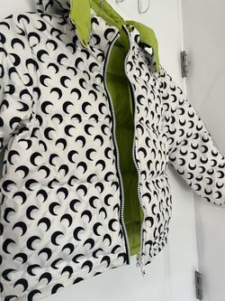 Marine Serre Kid Snow Feather Jacket 