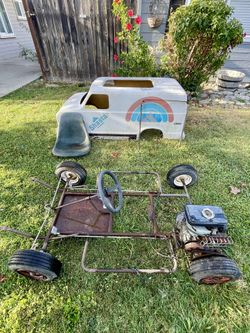 Vintage 1970s Shasta Beverages Promotional Go-Kart & Van Body – Near Complete Project