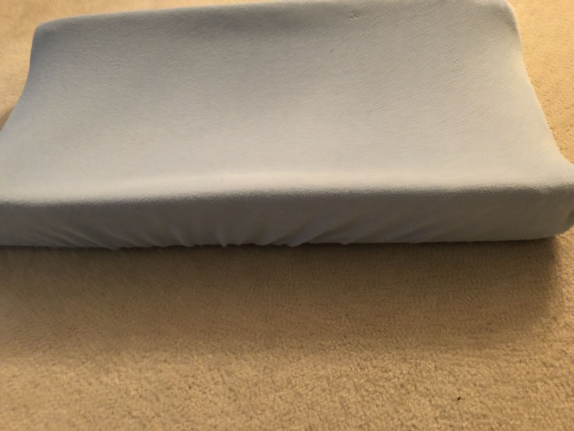 Changing table mattress with cover