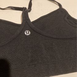 Lululemon Charcoal Sports Bra Size 6