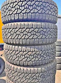 275 65 20 Goodyear tires Con 80% de Vida Las 4