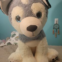 Giant Husky Plushie 32 Inches Tall