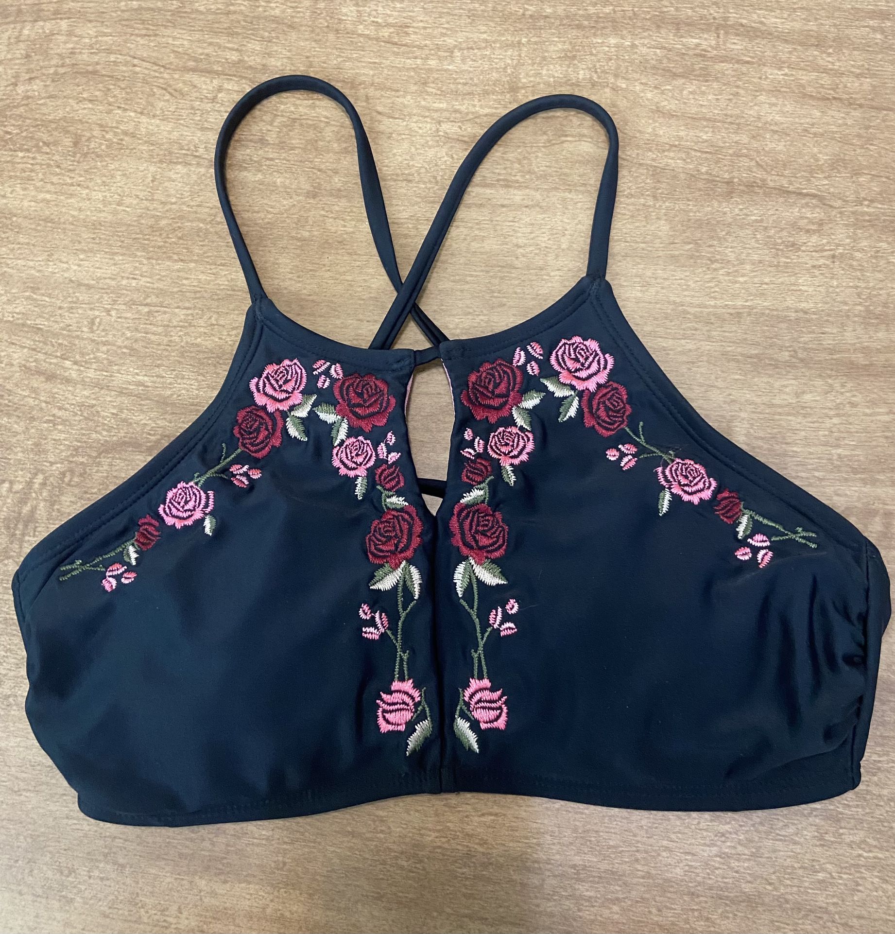 xhilaration women’s New bikini halter top Medium