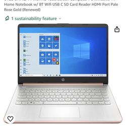 HP 14 Laptop Pink